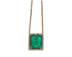 Emerald and Diamond Necklace