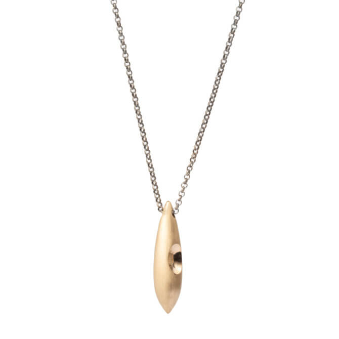 Small Pendant with Oxidized Silver Chain