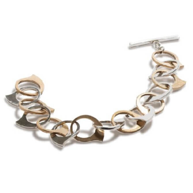 Bronze & Sterling Silver Bracelet