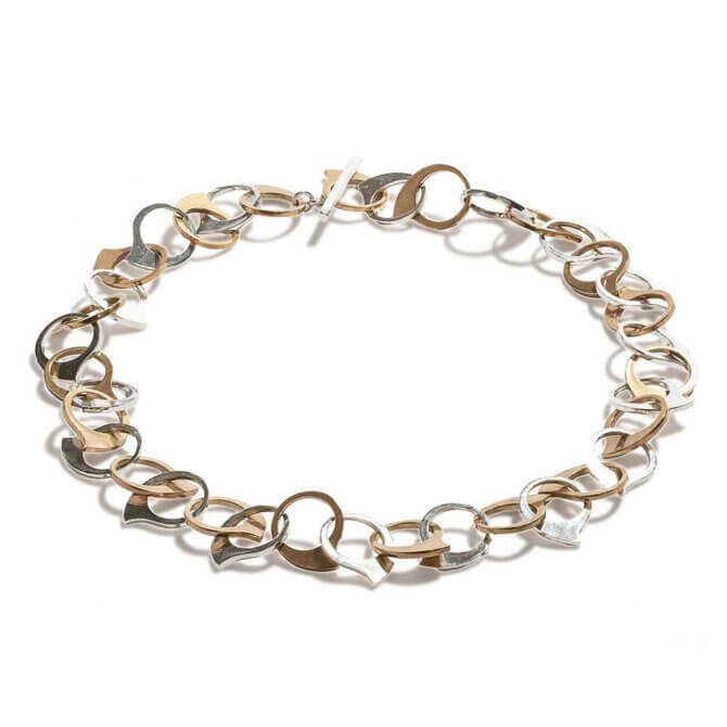 Bronze & Sterling Silver Necklace
