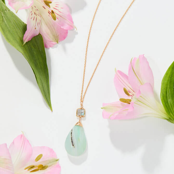 14K GF Peruvian Opal Necklace
