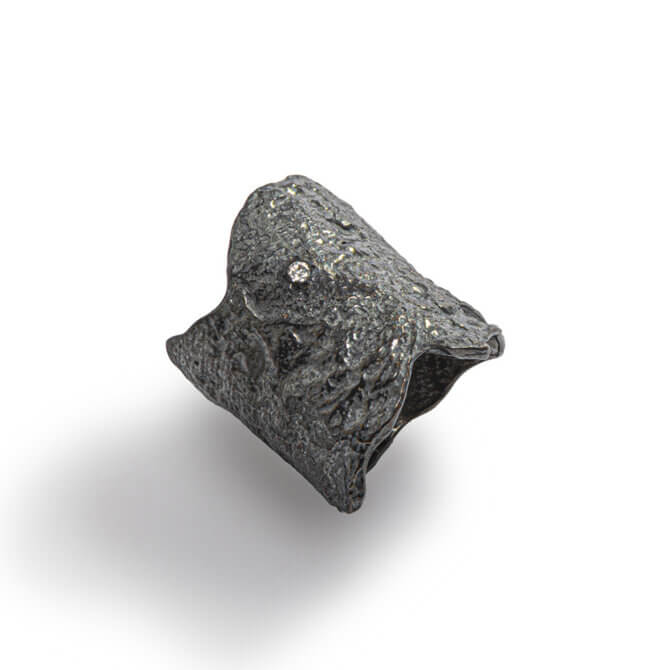 Colibri Black Silver Ring