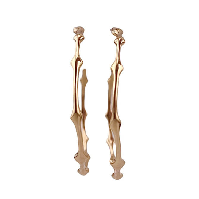 14KYG Rani Thorn Medium Hoop Earring