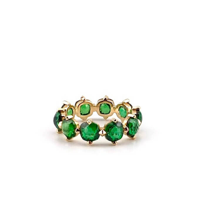 14KYG and Emerald Mumbai Nights Glamour Eternity Band