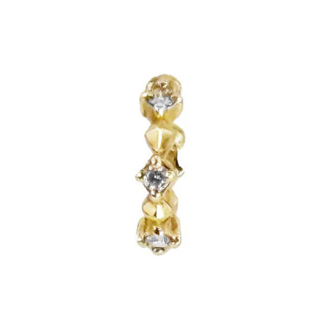 14KYG Vajra Diamond Ear Cuff