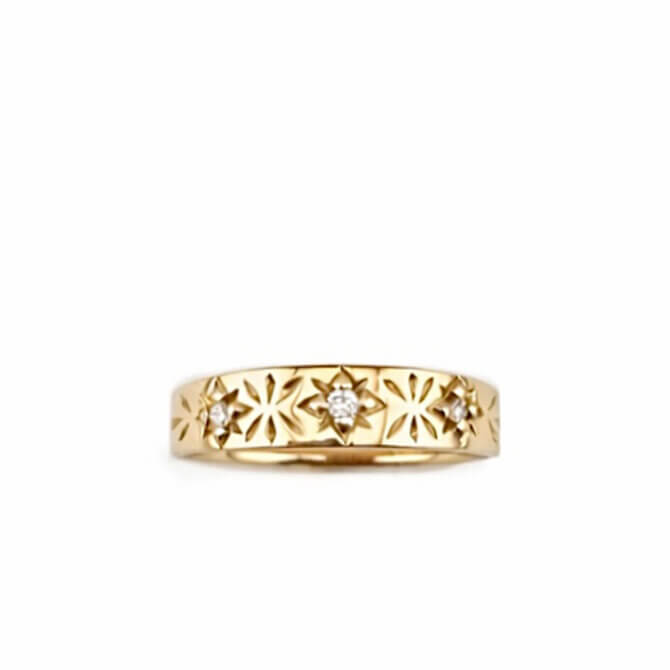 14KYG Vajra Diamond Reflections Band