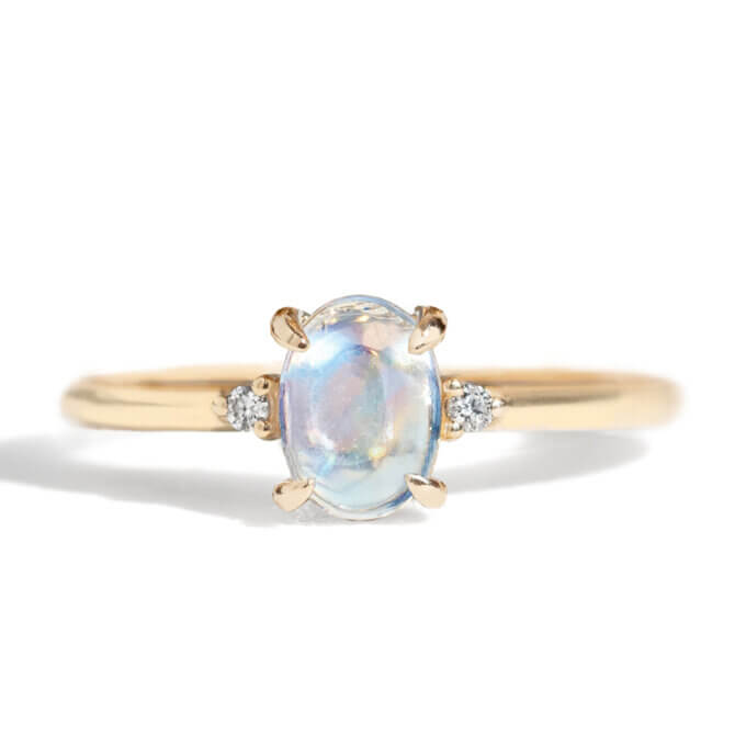 14K Grace Moonstone Ring
