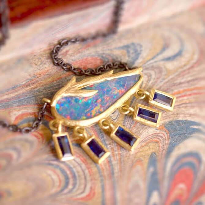 Vines and Sapphires Necklace