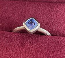 Stone purchased at Mia Gemma's Gem Roundtable. Client wanted a simple design by Liaung Chung Yen to showcase the amazing blue of the tanzanite.