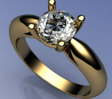 CAD image of custom engagement ring with client's diamond.