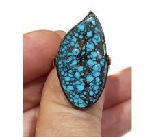 Another Gemstone Roundtable purchase made into a rhodium plated sterling silver ring by Dyanne Belle.