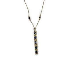 This pendant was created by Dyanne Belle who repurposed our client’s sapphires and gold.