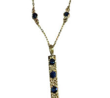 This pendant was created by Dyanne Belle who repurposed our client’s sapphires and gold.