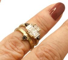 Complimentary Wedding Band for Engagement Ring We Made Earlier. Black Diamonds in 14K Yellow Gold