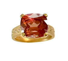 Gem Purchased at Our Gem Roundtable.14K Yellow Gold, Diamonds on Brushed Gold Band