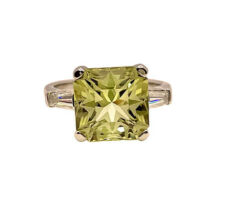 Tourmaline purchased at Our Gem Roundtable.14K White Gold with Diamond Baguettes on Each Side.